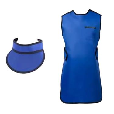 Imagem de Avental De Chumbo Avental De Chumbo Colarinho De Chumbo, Conjunto De 2 Peças De Traje De Chumbo, Material De Borracha De Chumbo Roupas De Chumbo, Vestido De Chumbo Para Sala De, Blue, 0.35mmPb