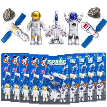 Imagem de 10 kit Foguete Espacial Satélite Astronauta Nave p/ Sacolinha Surpresa