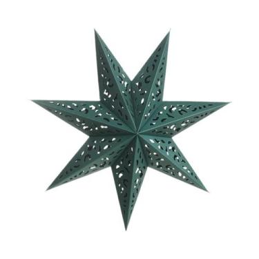 Imagem de Enfeite Pendente Estrela Feliz Natal Para Decoração De Árvore De Natal
