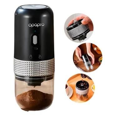 Imagem de Moedor de Café Portátil Recarregável com Estrutura Compacta - TOMATE, 