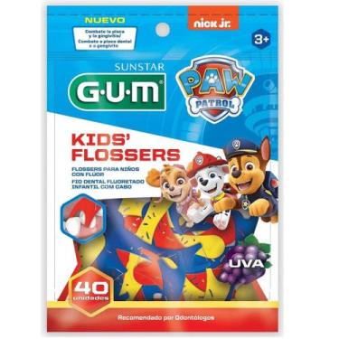 Imagem de Fio Dental Infantil Flosser GUM Patrulha Canina 40un