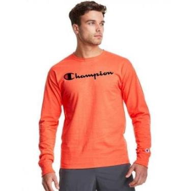 Imagem de CAMISETA MANGA LONGA CHAMPION LIFE SCRIPT LOGO EMB-Masculino