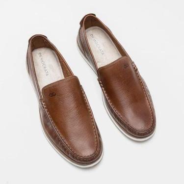 Imagem de Sapato Mocassim Masculino Democrata Denim Flow Conhaque, Conhaque, Tab