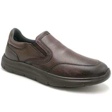 Imagem de Sapato Casual Masculino Couro Pipper 55904, Capuccino, 39