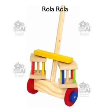Imagem de Rola Rola Brinquedo educativo de madeira - MANINHO ARTESANATOS