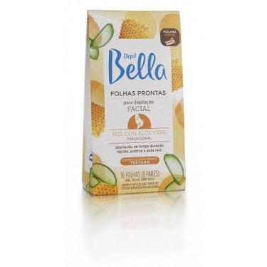 Imagem de Folhas prontas depilacão corporal depil bella com mel e aloe vera - 16