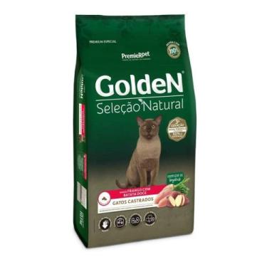 Imagem de Ração Golden Seleção Natural Gatos Castrados Sabor Frango com Batata D