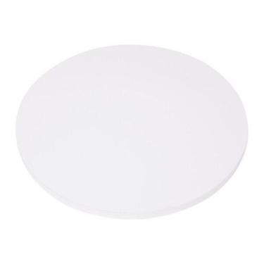 Imagem de Tampo Redondo Branco 70cm Madeira MDP 25mm para Mesa - OR Design