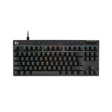 Imagem de Teclado Mecânico Gamer com fio Logitech G PRO X TKL Rapid Preto com Layout Americano