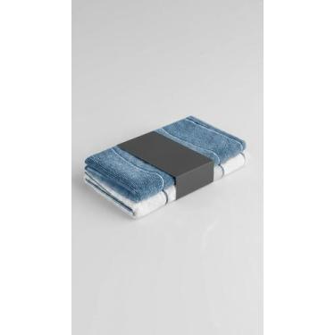 Imagem de Panos Microfibra 50x80cm Azul Branco 2 Unidades - Congratulations Stor