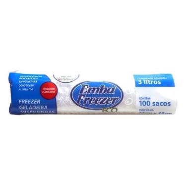 Imagem de Sacos Plásticos Para Conservar Alimentos 3l Embafreezer - Sem marca