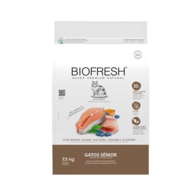 Imagem de Ração Biofresh Para Gatos Sênior Peixe Branco 7,5kg