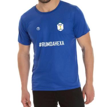 Imagem de Camiseta Básica Oilec Sports Comemorativa Copa 2022 - Azul