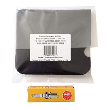 Imagem de Spree compatível com filtro de ar Predator Generator 8750/7000W 6500/5500W com plugue de faísca