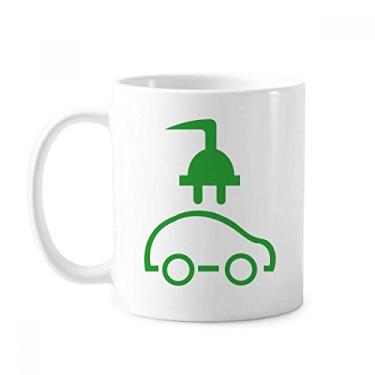 Imagem de Plugue de desenho animado Energy Vehicles Protect Environment Caneca cerâmica café porcelana xícara louça