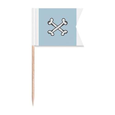 Imagem de Bone Simple Art Deco Presente Fashion Palito Bandeiras Marcadoras para Bolo Festa Prato de Queijo