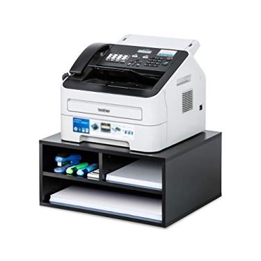 Imagem de KIZQYN Suporte de impressora multifuncional prateleira de impressora de mesa de escritório multicamadas armazenamento de mesa copiadora simples prateleiras de armazenamento de documentos impressora de mesa (cor: latão)