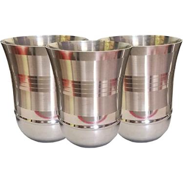 Imagem de Conjunto de 3 copos de copo de aço inoxidável, copos de copo de aço inoxidável de qualidade premium (3 peças) inquebráveis para beber, copos de cerveja refrescantes