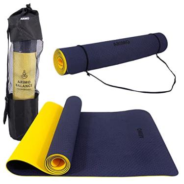 Tapete Yoga Mat Pilates PVC 6mm Com Bolsa - Yangfit