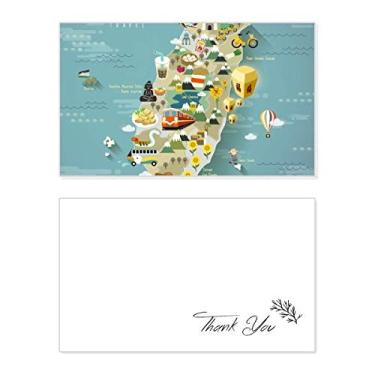 Imagem de Travel Taiwan Area China Cartão de agradecimento aniversário cumprimentos casamento agradecimento
