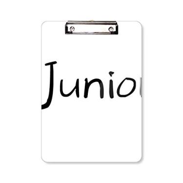 Imagem de Prancheta de prancheta Júnior com palavras únicas pretas A4