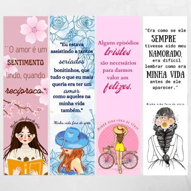 Imagem de Marcadores de página - Minha vida fora de série (Paula Pimenta) 4 un (Com fitinha)