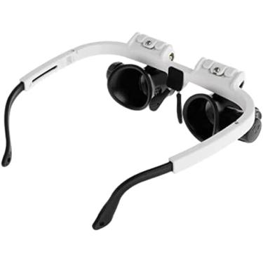 Imagem de Lupa LED Óculos Lupa 8X 15X 23X Lupas Com Luz Para Trabalho Próximo Joalheiro Lupa Relojoeiro Faixa De Cabeça Lupa Lente De Aumento Transparente,Sem Baterias,8X 15X 23X,Constructive23