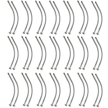 Imagem de Engate Rabicho Monocomando 80cm Kit 20 Unidades Par Mangueira Misturador Banheiro Cozinha Pia Torneira Agua Quente Fria