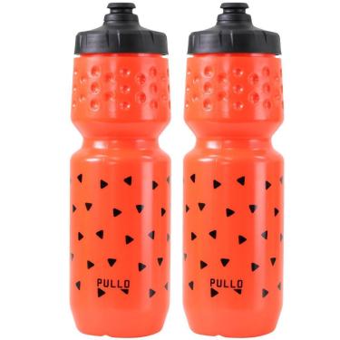 Imagem de 2x Garrafa Caramanhola Bike Esporte Hupi Pullo 750ml Squeeze Branco-Unissex