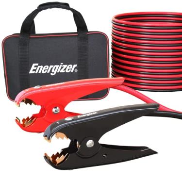 Imagem de Energizer Cabos de bateria 1-Gauge 800A Heavy Duty Jumper 25 Ft Booster Jump Start - 25' permite que você aumente a bateria atrás de um veículo!