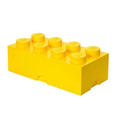 Imagem de Room Copenhagen LEGO Brick Box Stackable Storage Solution, 8, Bright Yellow