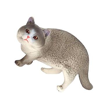 Imagem de Zerodeko enfeites de gato decorações para salas de casa figuras de bolo de gato decoração de casa brinquedos modelos estátua de artesanato criativo estátua de gatinho gato de estimação