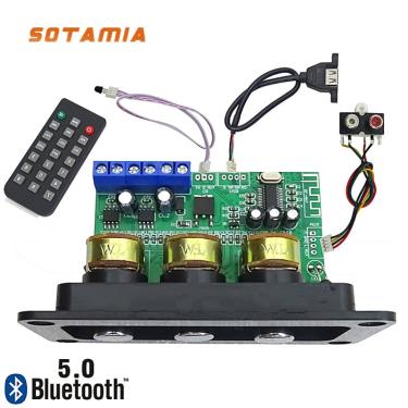 Imagem de SOTAMIA-Mini Amplificador Bluetooth  Placa De Áudio De Potência  20Wx2 Amplificadores Estéreo