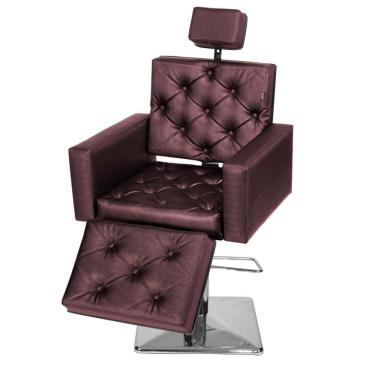 Imagem de Cadeira Poltrona de Cabeleireiro Evidence Luxo Ap Vinho