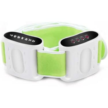 Imagem de Cinto de queima de gordura de vibração elétrica, cinto de massagem modeladora de corpo de hélice dupla 7 modos ajustáveis, cinto de emagrecimento doméstico treinador de músculos abdominais