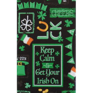 Imagem de Toalha de mesa Mainstream St. Patrick's Day Get Your Irish On Vinyl de flanela traseira (137 cm x 243 cm Oblong)
