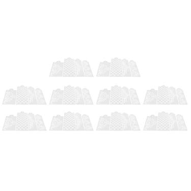 Imagem de Spray de Bolo, 10 Conjuntos de Molde de Spray de Bolo, Molde de Gravação de Bolo, Estênceis de Cozimento de café para Casa, Cozinha, Ferramenta de Inauguração