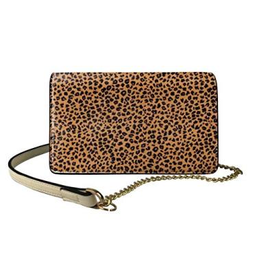Imagem de GOSTONG You Are My Sunshine Bolsa feminina com estampa de girassol, bolsa mensageiro transversal para viagens e compras, Estampa de leopardo, One Size
