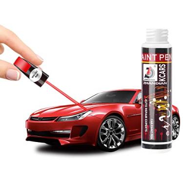 Imagem de Kcars Tinta de retoque para carros, caneta removedor de arranhões de carro, caneta de reparo de arranhões de carro dupla e fácil para vários carros (vermelha)