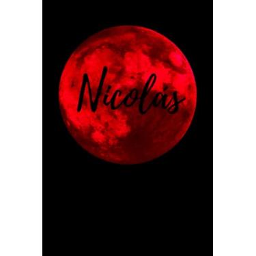 Imagem de Nicolás: Name Notebook/Red Moon Notebook/Journal/Diary