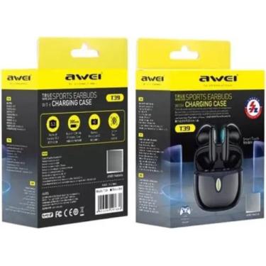 Imagem de Fone De Ouvido Bluetooth 5.3 T39 Awei,Fone Awei Sem Fio Gamer