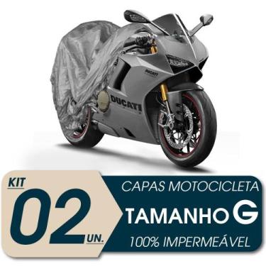 Imagem de Kit 02 capa motocicleta impermeavel classic g - VHIP