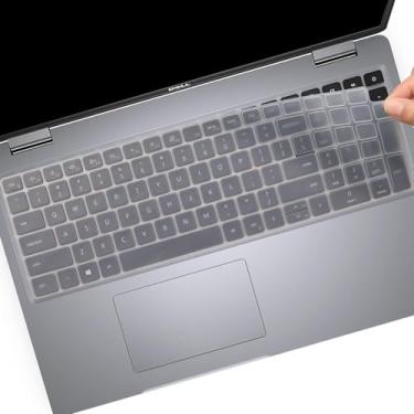 Imagem de Capa de teclado para laptop Dell Latitude 5550 5540 5530 5531 5520 5521 3540 39.6 cm, Dell Precision 3560 3561 3570 3571 3580 3581 3590 3591 390 Laptop de 6 polegadas Capa protetora de teclado