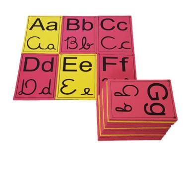 Imagem de Alfabeto De Parede 4 Formas Letras De Forma E Cursiva Em Eva - Criativ