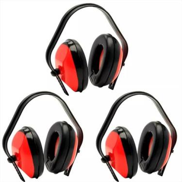 Imagem de Abafador De Ruído Tipo Concha Protetor Auricular Kit C/3und - Brasfort