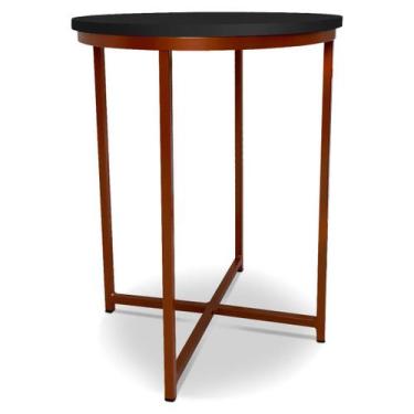 Imagem de Mesa De Canto Alta Gana - Cobre/Preto - Genus Móveis, Cobre/Preto