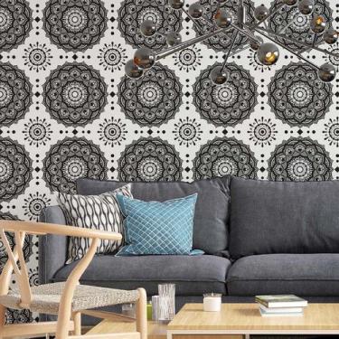 Imagem de Papel de Parede Adesivo Indiano N02227 Rolo 0,58x3M - Adesivo BR