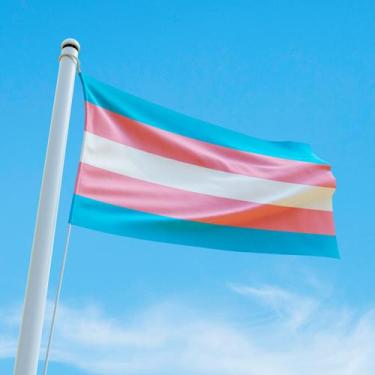 Imagem de Bandeira Avulsa Orgulho LGBT Cores em Cetim Brilhante - Tamanho Grande