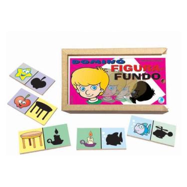 Imagem de Jogo de Dominó Infantil Figura - Fundo - Simque