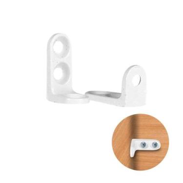 Imagem de Cantoneira Suporte 14 X 20 Maciça Branca Pacote Com 100 Unidades - Sr,